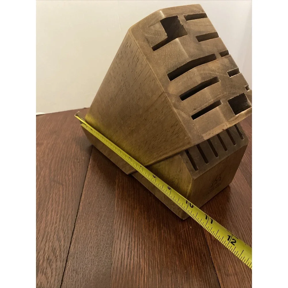 J.A.‎ Henckels 16-Slot Solid Wood Knife Block Holder - Block Only